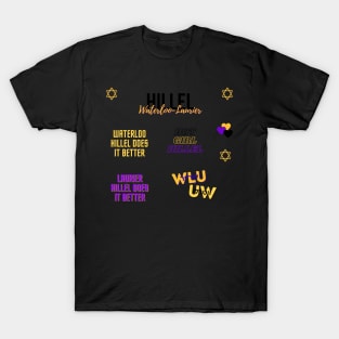 Hillel Waterloo Laurier Sticker Pack T-Shirt